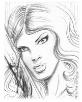 Mike Pascale's Red Sonja sketch Comic Art